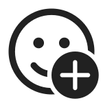 Emoji Add SVG Icon